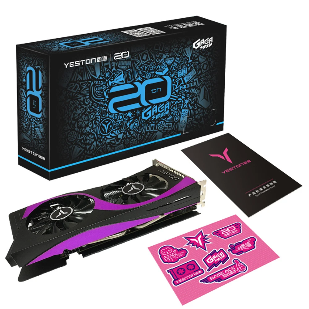 

Yeston GTX1660 Super-6G D6 GB Dual Fan Gaming Dispaly Card 12nm 1530/1785MHz 6G/192bit/GDDR6 PCIE 3.0 DVI-D+HDMI-Compatible+DP