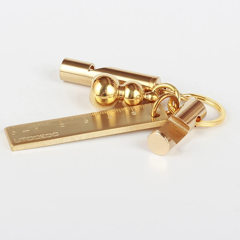 Оригинальный ключ для открывания бутылок брелок Чистая латунь готовая