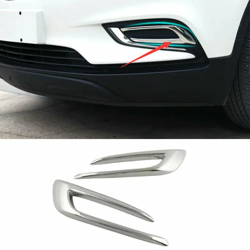 

Подходит для Buick Encore 2016-2021, хромированная крышка противотумансветильник фары из АБС-пластика, отделка, 2 шт., модификация автомобиля