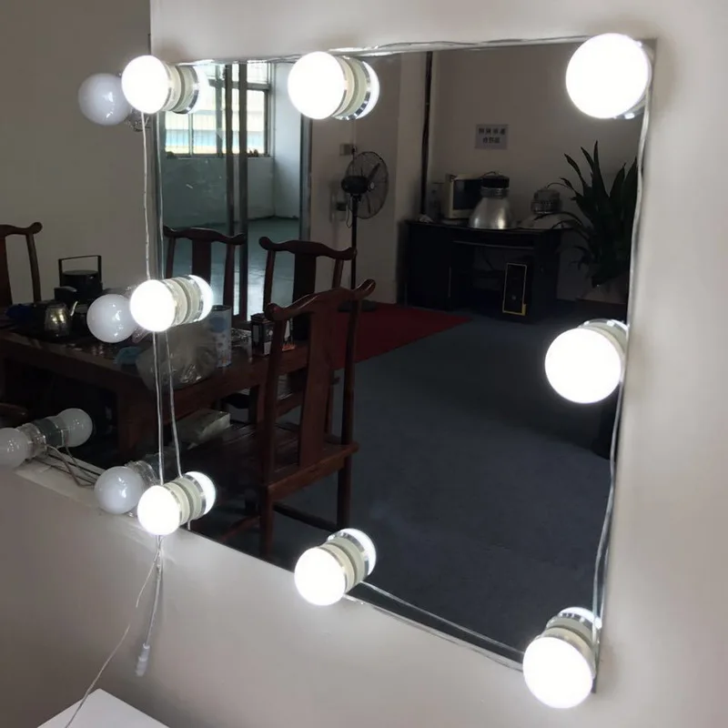 10 шт./компл. Голливуд светодиодных номерного знака светильник s зеркальный