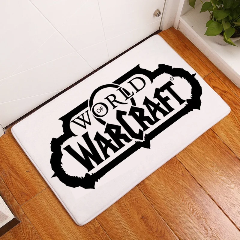

World of Warcraft game peripheral printing bathroom kitchen non-slip floor mat living room bedroom coral velvet carpet