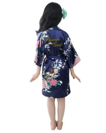 Для малышей и детей постарше девочек халаты Peignoir для детское платье с цветочным