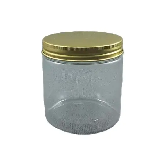 Прозрачная бутылка для крема из ПЭТ 500 г косметический контейнер банка