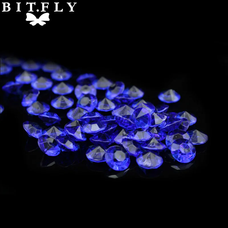 Royal blue 10 мм 4 Чистый карат Свадебный Стол Разброс Кристаллов алмазное украшение 10,0 мм 2000 шт Вечерние сувениры для мероприятий - Цвет: Royal blue