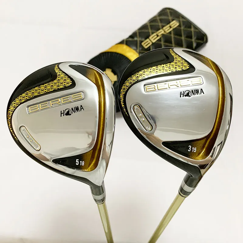 

HONMA-Golf Fairway Wood Clubs with Headcover for Men, Graphite Shaft, R S SR Flex, S-07, 2 Star, 3, 15, 5/18, New