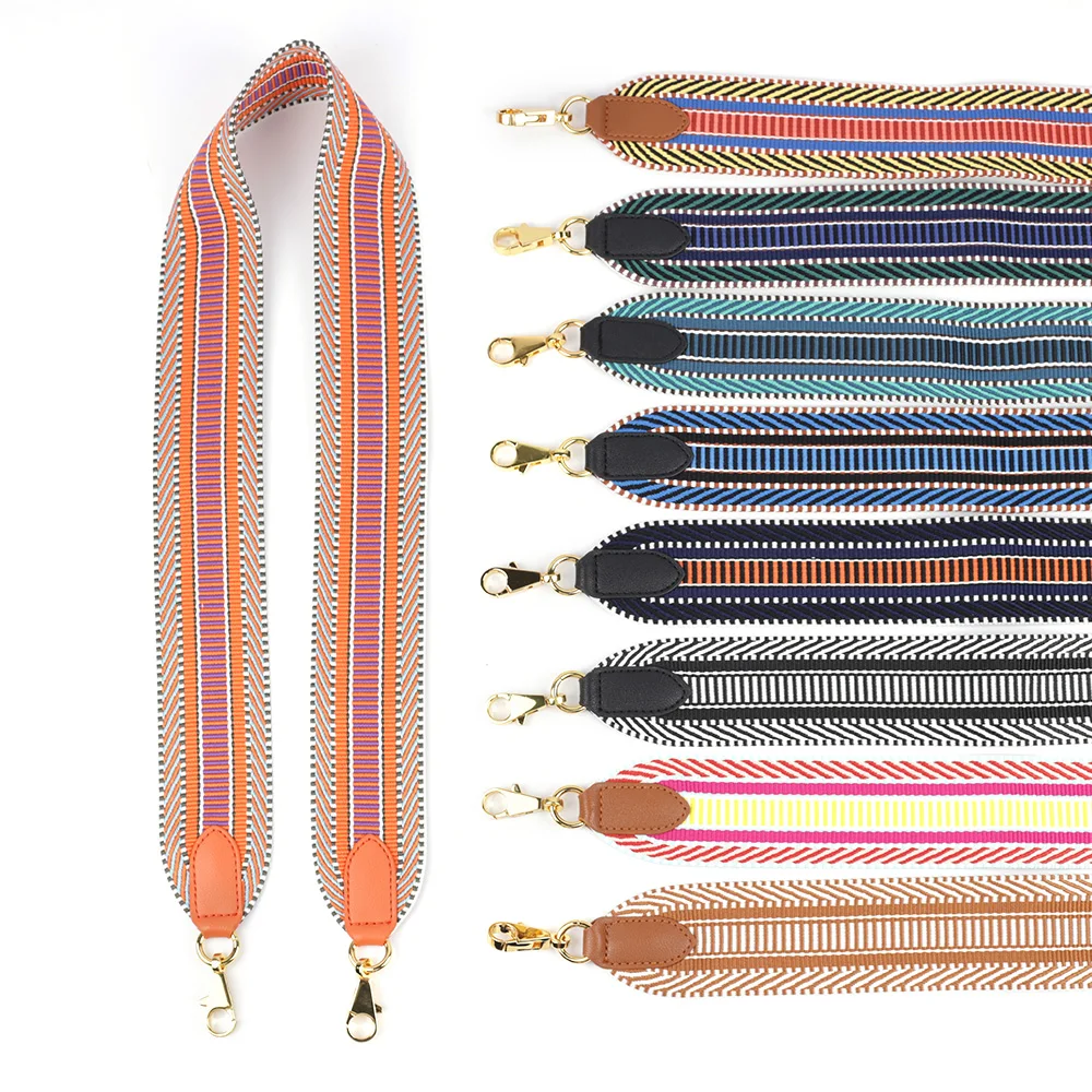 

High Quality Canvas Wide Shoulder Straps Fashion New Bag Straps Lady Replacement Straps Removable Handbag Women Bag Accessories