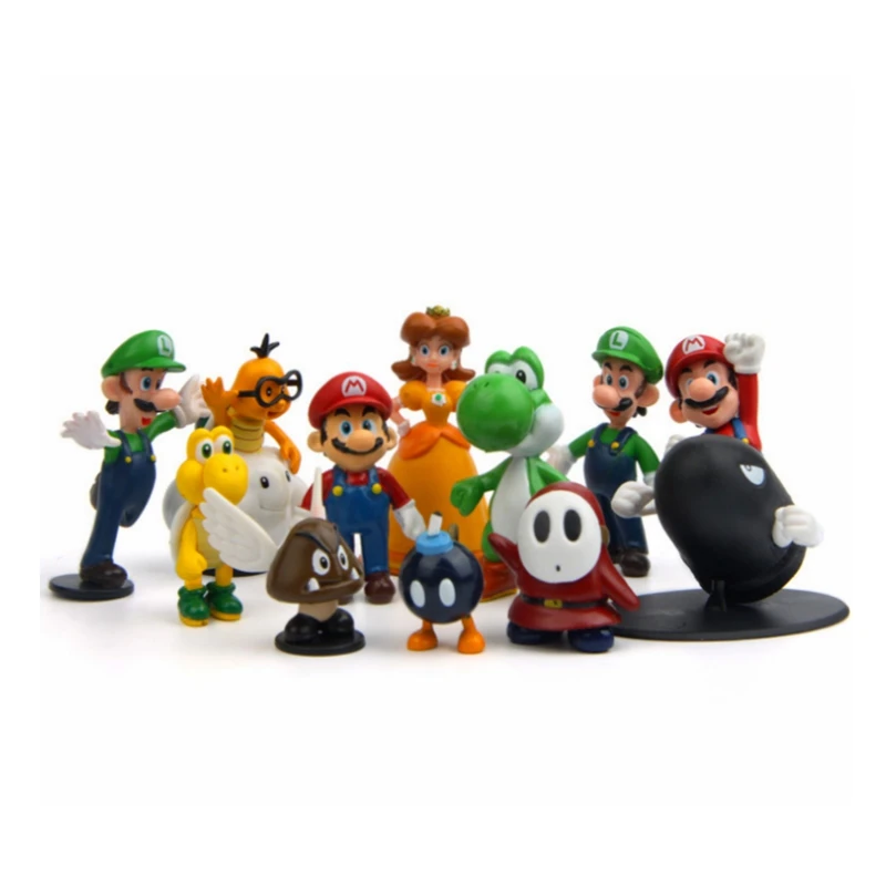 Экшн-фигурки супер марионы из ПВХ зеленые сокровища грибы персик принцесса