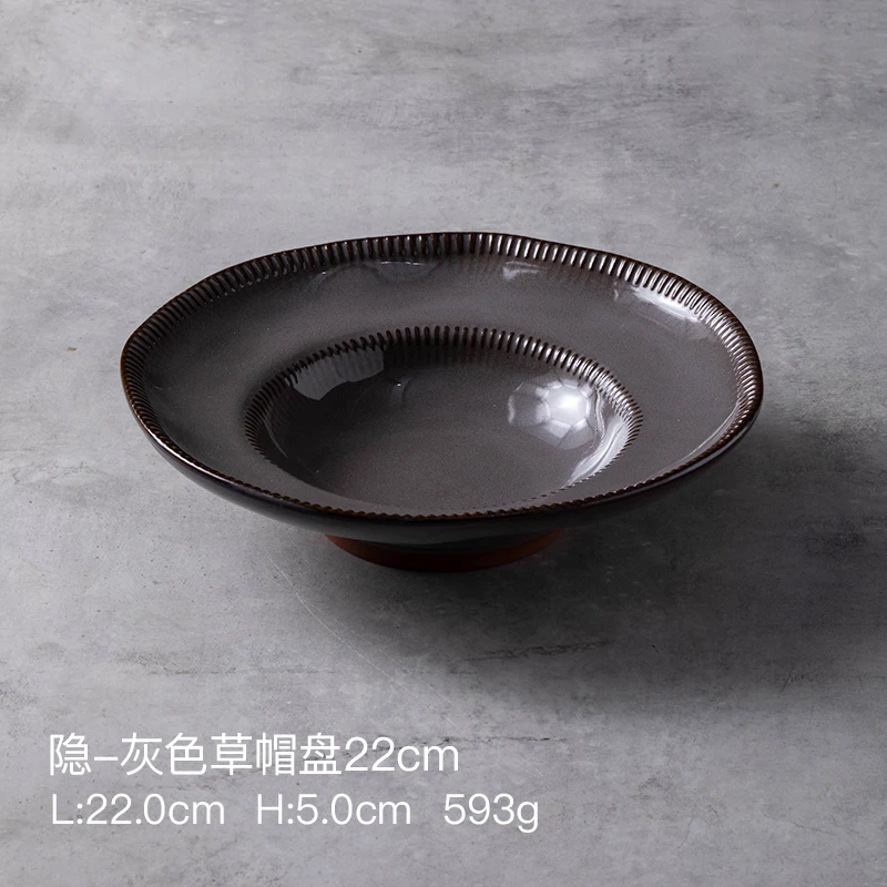 

European Style Modern Dinner Plates Microwave Nordic Ceramic Dessert Salad Deep Plate Soup Plates Vaisselle Dinnerware HX50DP