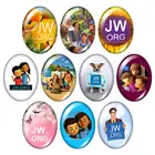 JW.ORG JW the Bible Love Oval 18x2 5 мм30x40 мм Смешанные фото стекло кабошон демонстрация плоская задняя часть ювелирных изделий