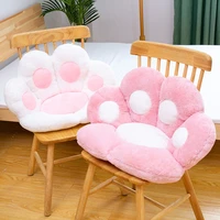 cute cat paw back pillows plush chair cushion animal child seat cushion sofa mat home sofa indoor floor winter decor gift