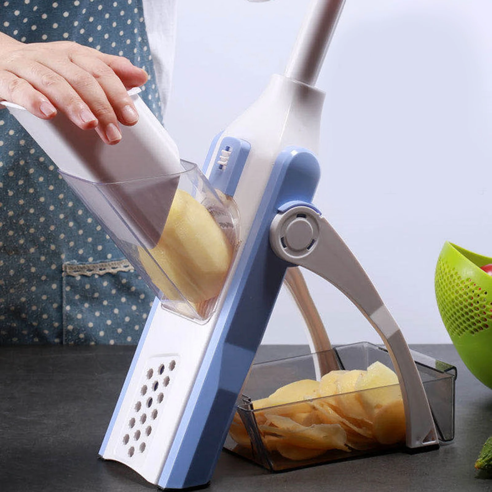 

Home Kitchen All-Round Vegetable Cutter Multifunctional Adjustable Manual Grater JS23