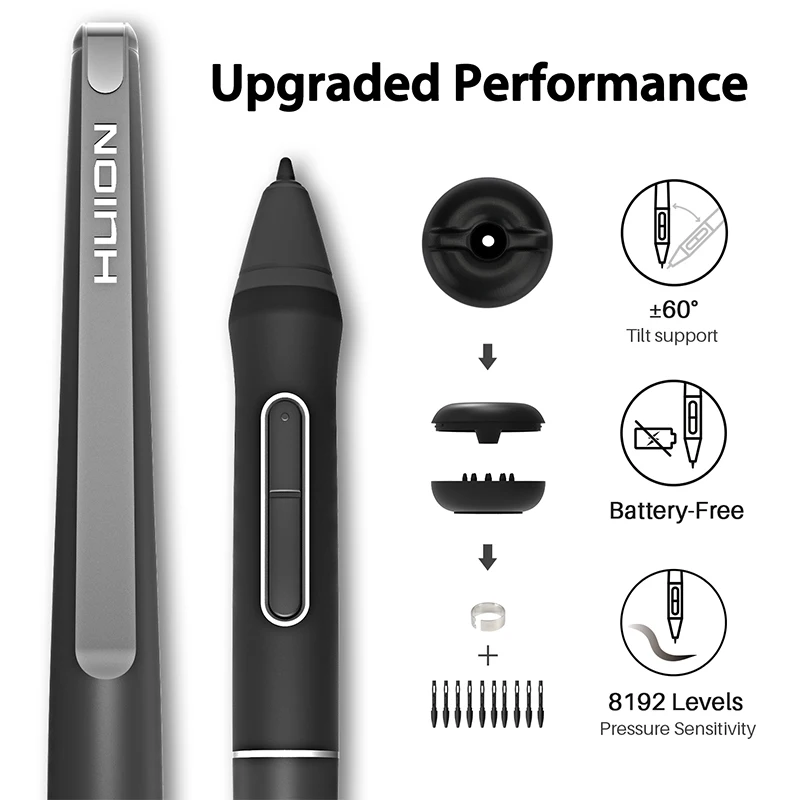 Цифровой графический монитор HUION KAMVAS 16 для рисования перьевой дисплей с
