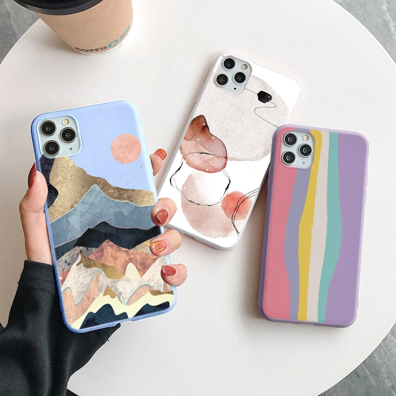 landscape painting phone case for poco x3 nfc f3 m3 pro xiaomi mi 11 lite redmi 10 note 9 pro 10s 9s 9a 9c 9t 8 8a 8t 7 7a cover free global shipping