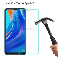 3 1pc tempered glass for tecno spark 7 pro 7p 6 air go pelicula 9h protective glass on tecno kd6 spark5 air pro screen protector