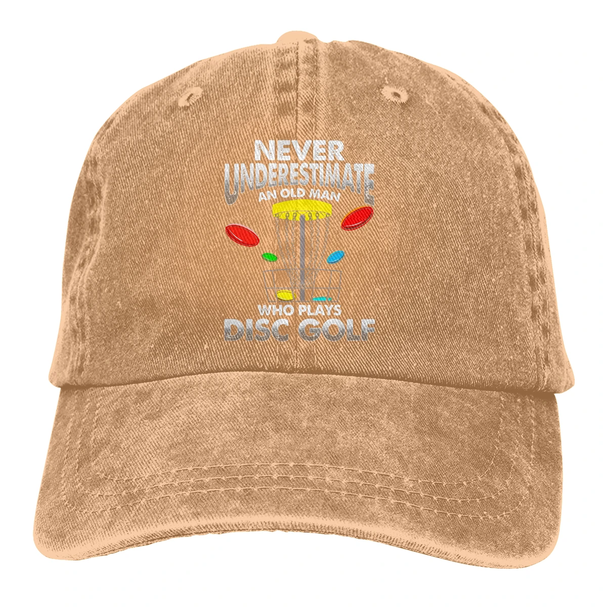 

Basket Retro Baseball Caps Peaked Cap Disc Golf Throw Sport Sun Shade Hats for Men