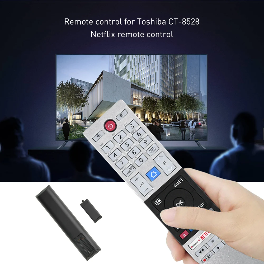 

Suitable for Toshiba TV TOSHIBA CT-8528 remote control with netflix Fplay key