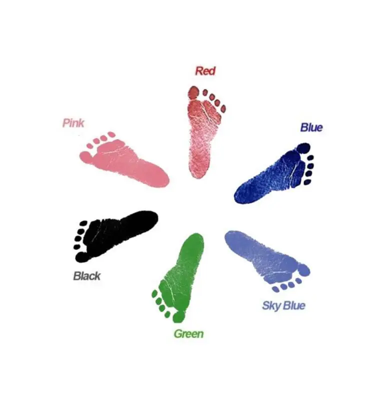 

Newborn Baptism Baby Hand and Foot Print Products Hand and Foot Print Table Baby Wash-free Printing Oil Do Not Need To Wash