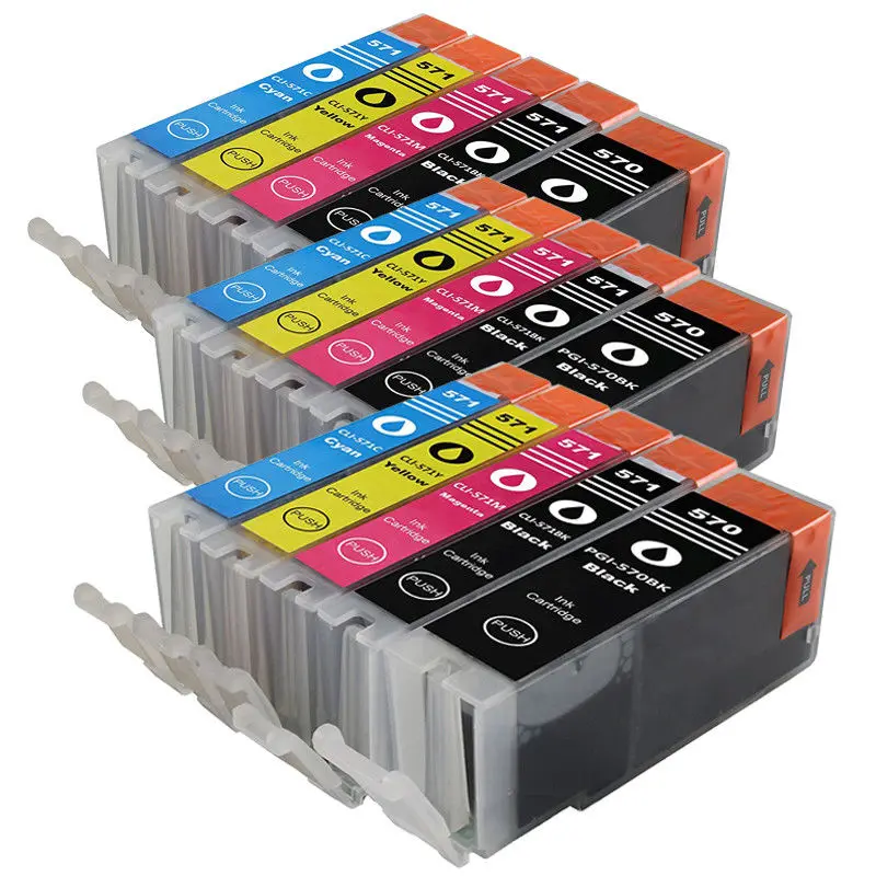 Compitalbe для Canon PGI 570 CLI 571 XL чернильный картридж canon Pixma MG5750 MG5751 MG5752 MG5753 MG6850 MG7750 MG6853