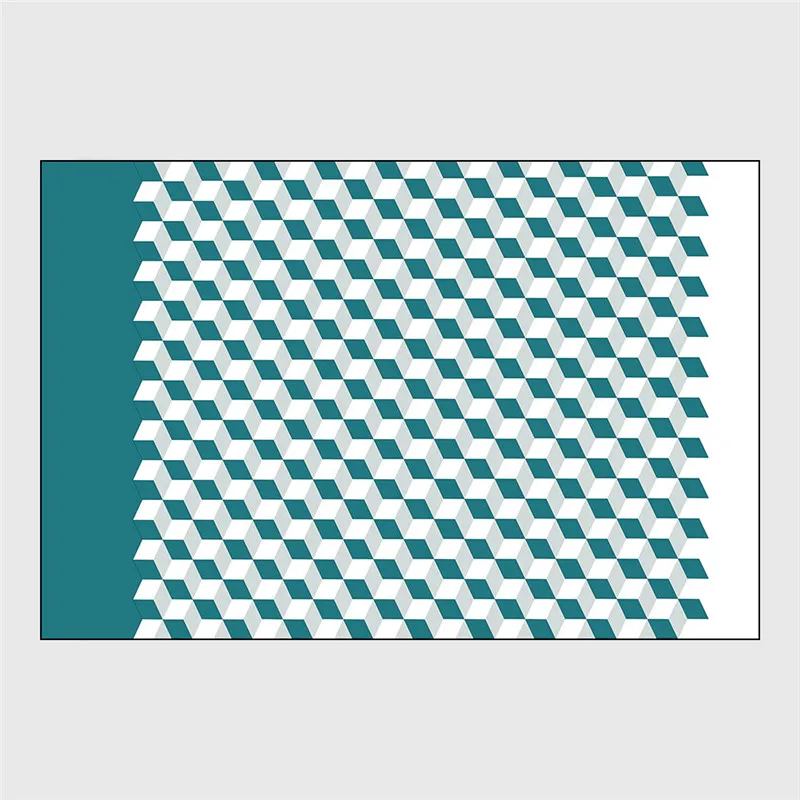 Ковер в скандинавском стиле объемный квадратный напольный ковер с рисунком Куба