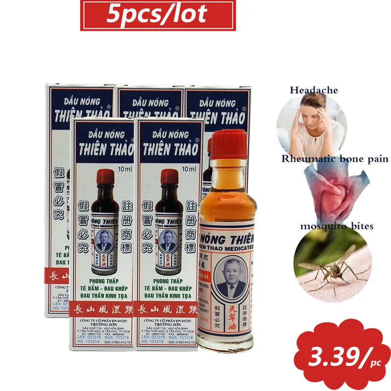 

5 шт. Китайский травяной шаолиньский обезболивающий крем Подходит Для ревматоидного артрита боли в суставах боли в спине Обезболивающий ба...