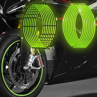 reflective motorcycle tire sticker motorcycle sticker luminescent wheel rim for motorbike wheel decorative ring sticker