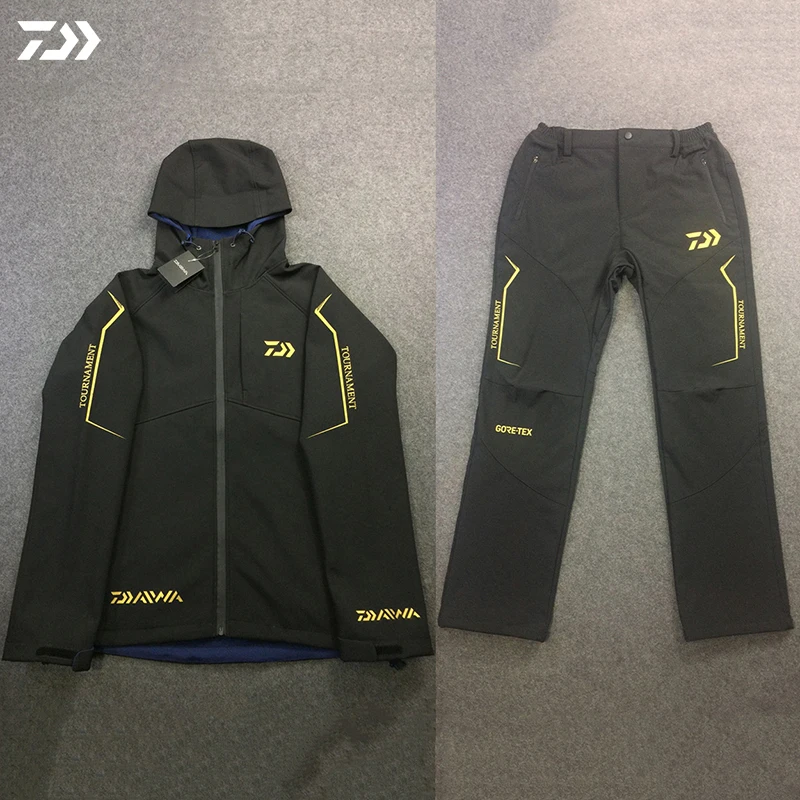 Мужские костюмы для рыбалки Daiwa теплые куртки одежда зимней ветрозащитная