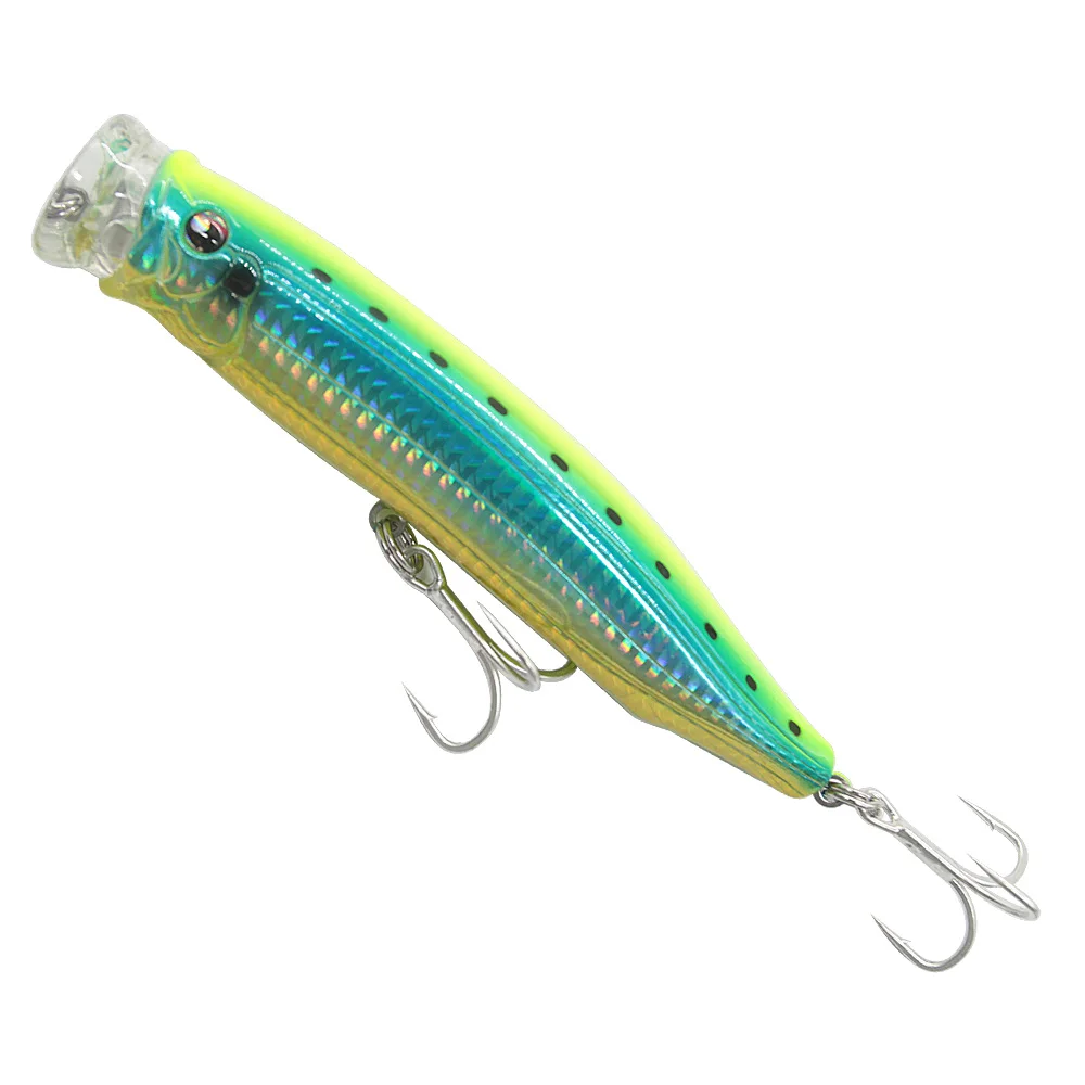 Bassking Топ воды Поппер приманки 150mm58g плавающая приманка для рыбалки рыболовные