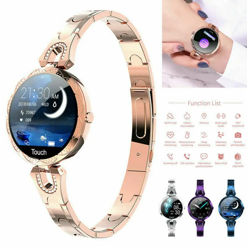 

Women Smart Watch Heart Rate Blood Pressure Monitor Waterproof Female Bracelet