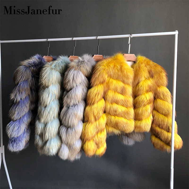 Пальто из натурального меха 100% натуральная Меховая куртка женская зимняя теплая