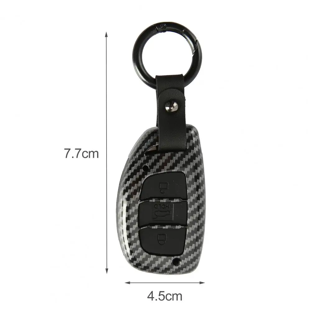 

50% Hot Sales!!! LBWS-355 Remote Key Case 3 Buttons Wear-resistant ABS Anti-scratch Key Fob Shell for Hyundai Elantra 2016 2017