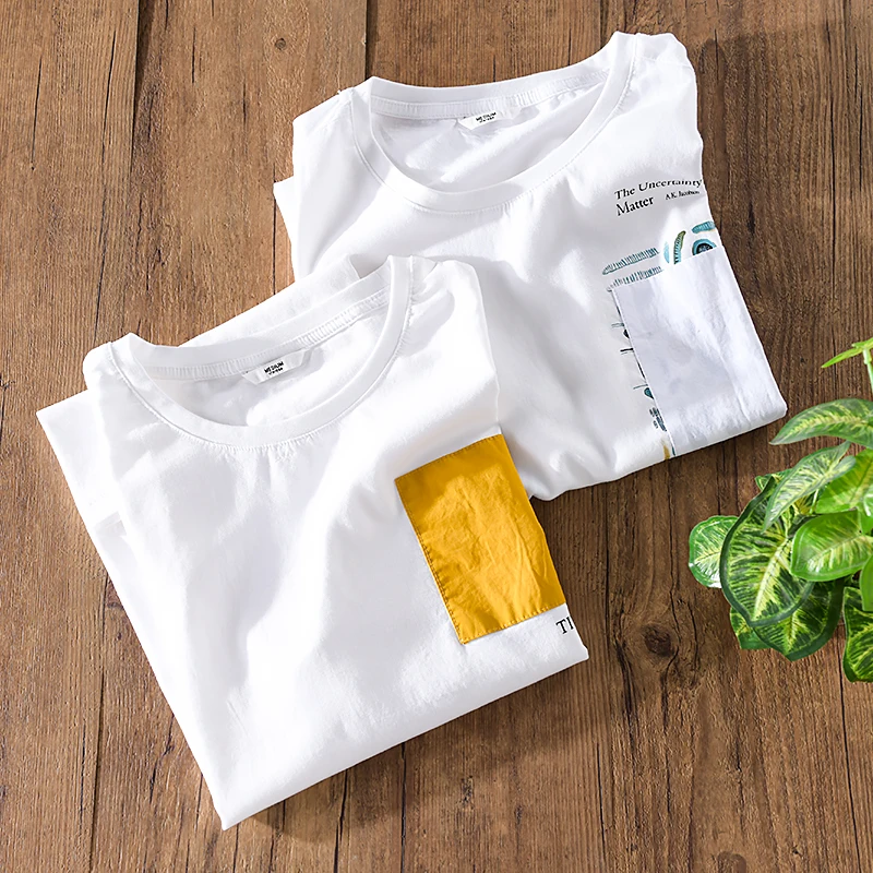 

2020 Summer new brand short sleeve linen t shirt men fashion white t-shirt for men casual loose t shirts male chemise camiseta