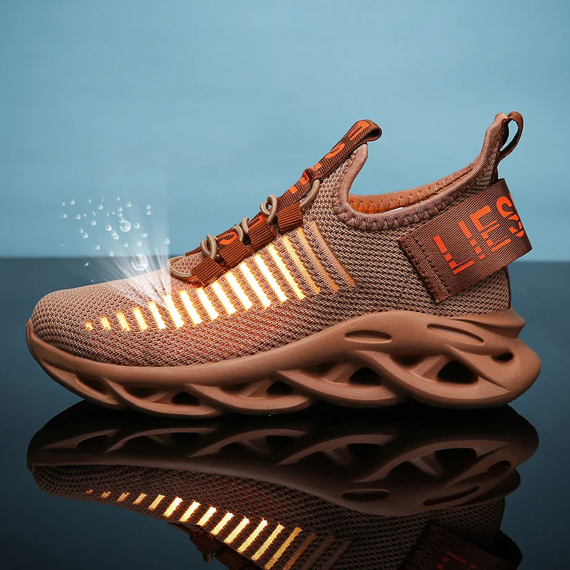 Лидер продаж Детские кроссовки Дышащая сетчатая повседневная обувь для