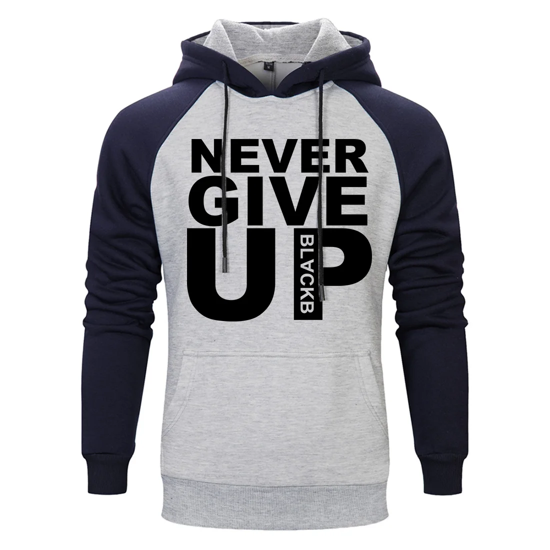 Never Give Up модная толстовка с капюшоном для мужчин 2020 Повседневный Спортивный