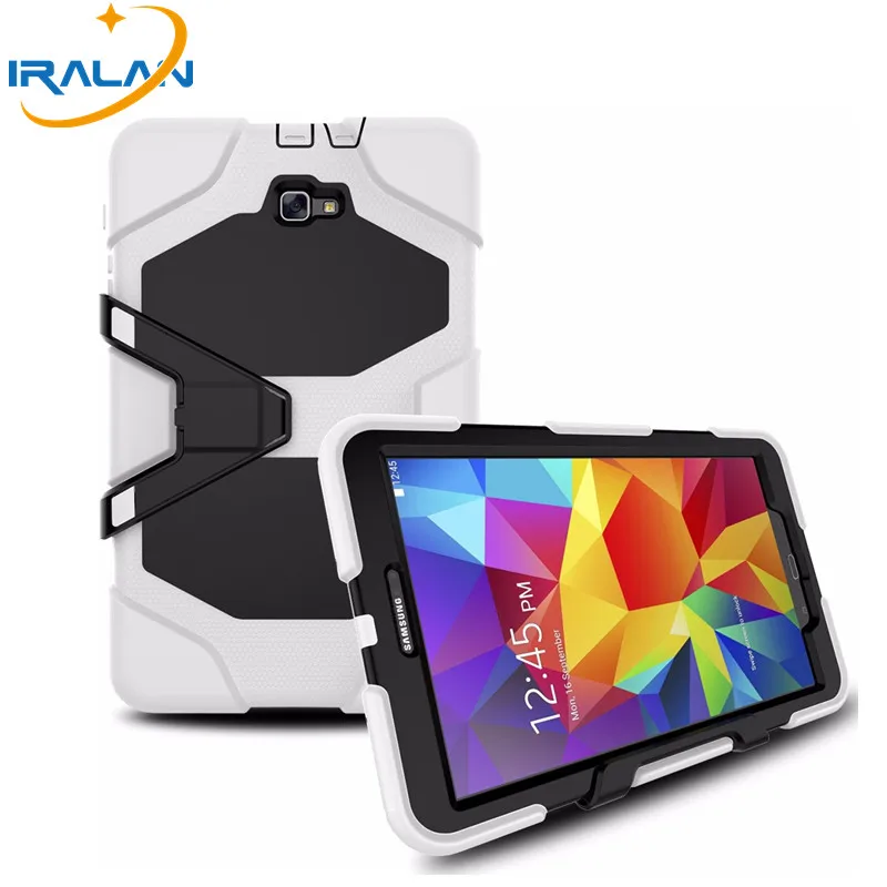 

2018 Hot Stand Cover for Samsung Galaxy Tab A 10.1 T580 T580N Tablet Heavy Duty Hybrid Silicone Case free shipping+pen+film