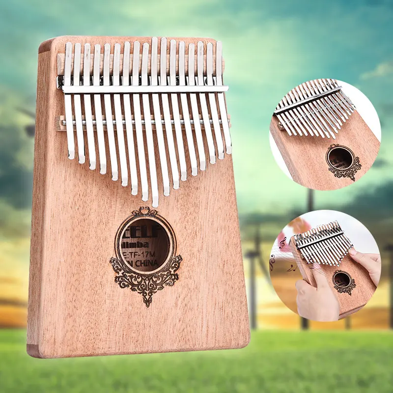 Kalimba большой палец пианино Mbira музыкант студент из красного дерева сырье цвет