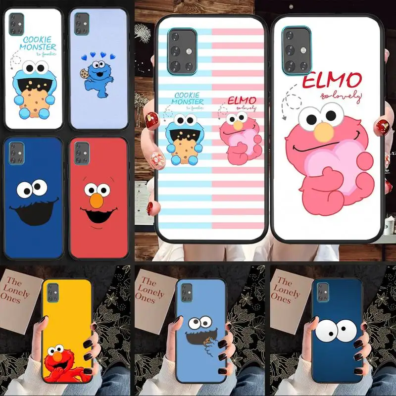 

Sesame-Street-Cookies Monster Elmo Phone Case For Samsung A30 A20 A20S A10 A10S A9 A8 A6 A6S A40 STAR Lite Cover Coque