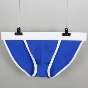 Трусы-бикини мужские, пикантное нижнее белье для геев, хлопковые стринги, Трусы-брифы