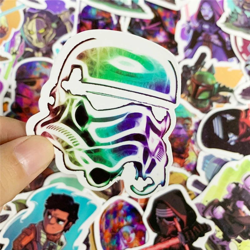 50 шт. милые Мультяшные Звездные войны наклейки для украшения комнаты гостиной на