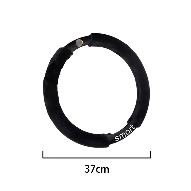 Автомобильный плюшевый чехол на руль внутреннее нескользящее украшение для Mercedes