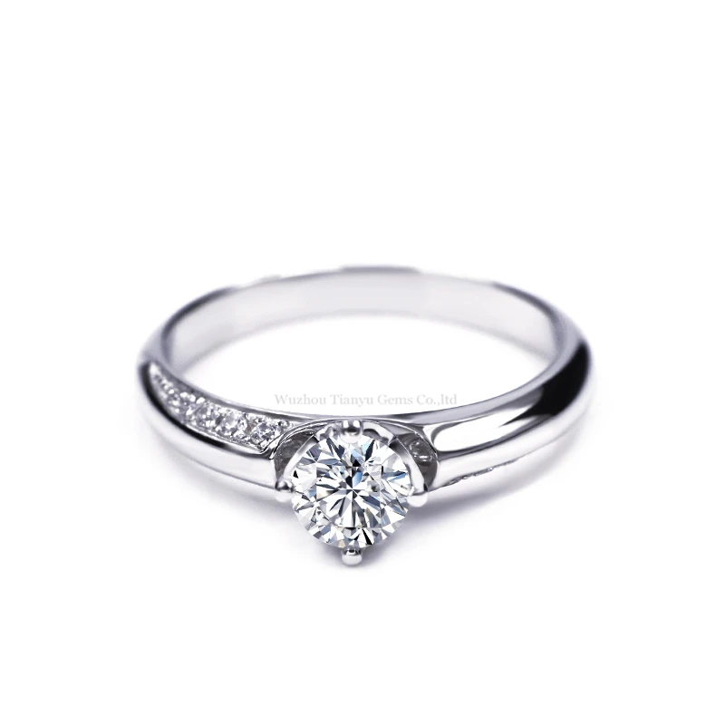 Женское кольцо с драгоценными камнями Tianyu из стерлингового серебра Moissanite на
