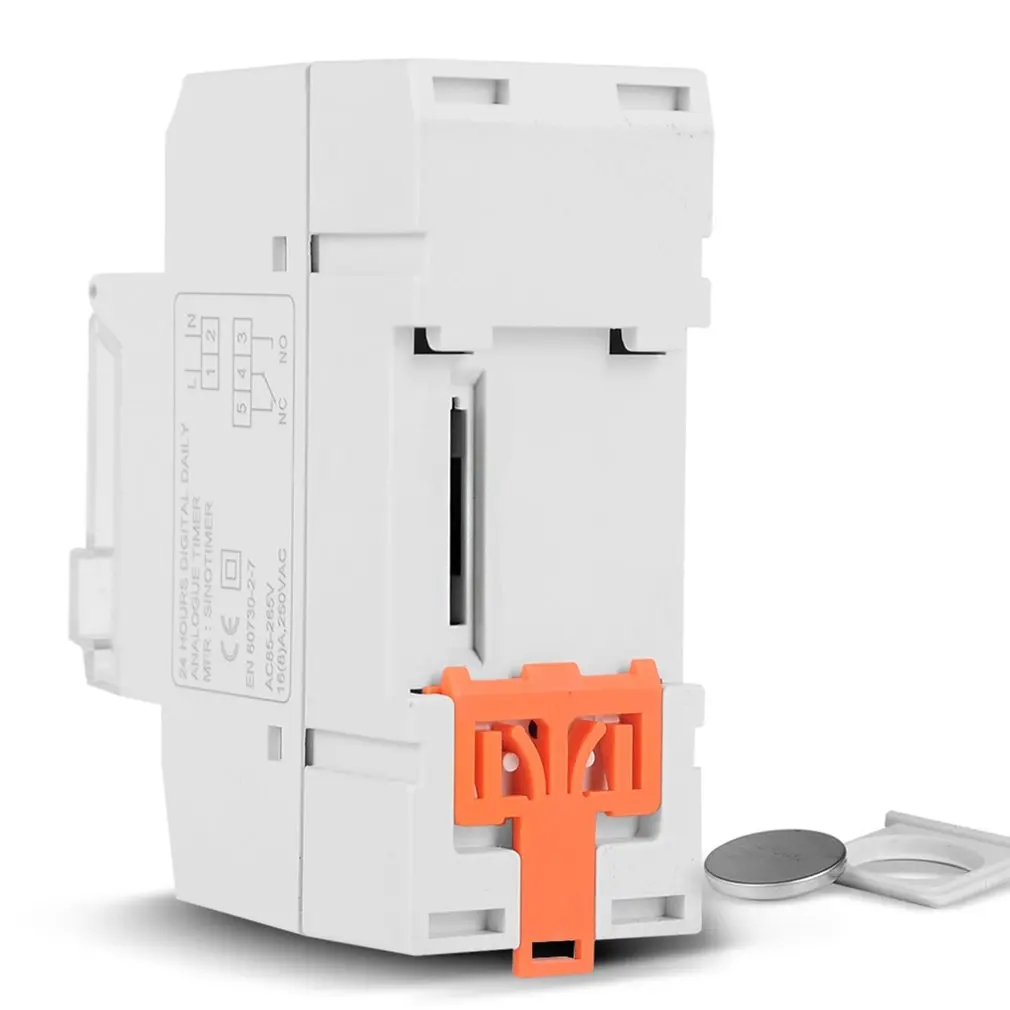 

1 Second To 168 Hours Programmable Electronic Time Clock 85-265V Big LCD Backlight Display Timer With Lock Function