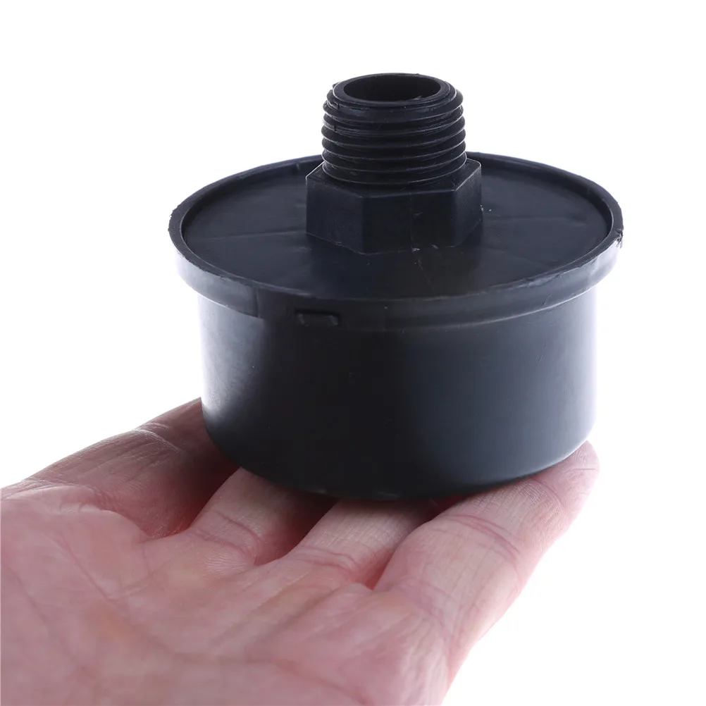 

1Pcs Black Male Threaded Filter Silencer Mufflers For Air Compressor Intake 16mm High Quality