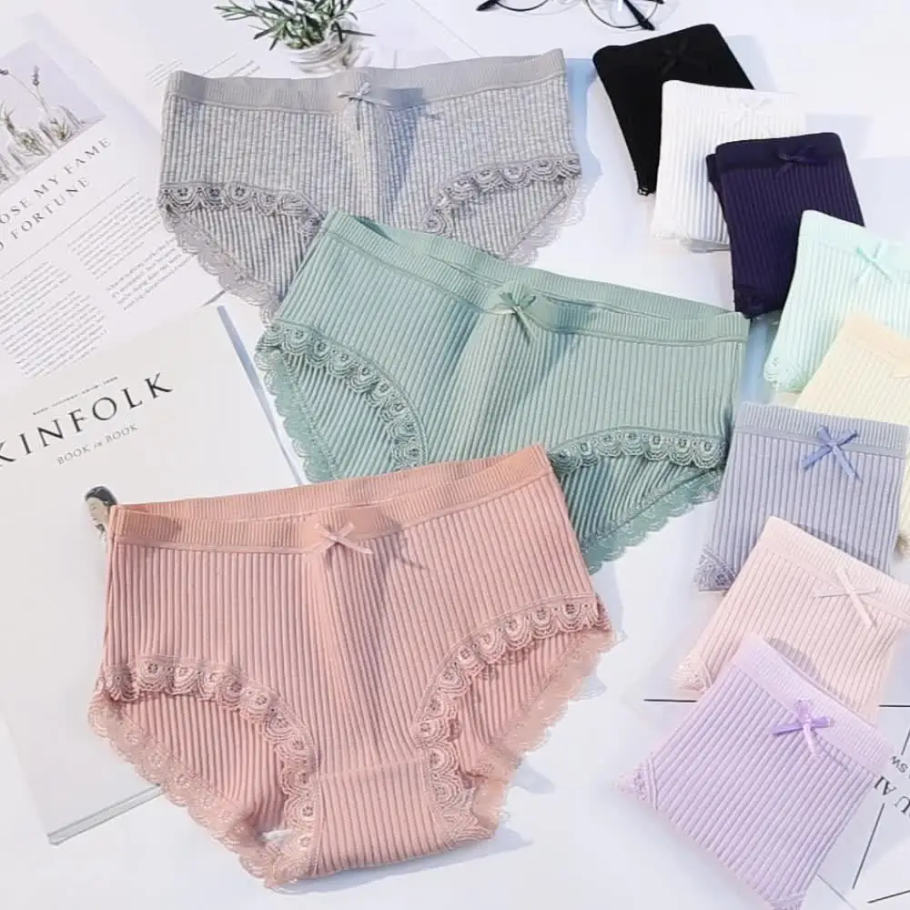 

Pure cotton women's underwear belly-up hip high-waist underwear Pure cotton high-waist underwear new style breathable Fashion