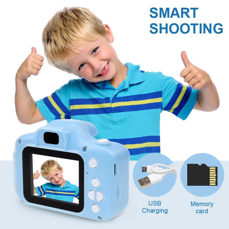 Cute Kids Mini Digital Photo 1080P Video Camera 2.0 Inch HD Screen Small Toy Camcorder Videocamera Micro Cam Children Best Gift images - 6