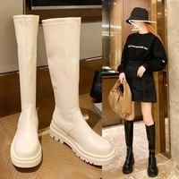 long boots female 2021 spring and summer single shoes female long tube female boots small man versatile thin boots leather boots