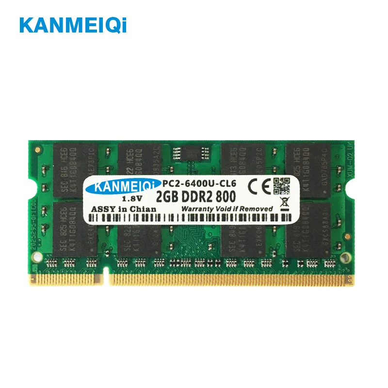 Kanmeiqi оперативная память DDR2 2 Гб PC2-6400u 667/800 МГц памяти ноутбука Тетрадь somidd 1,8 v