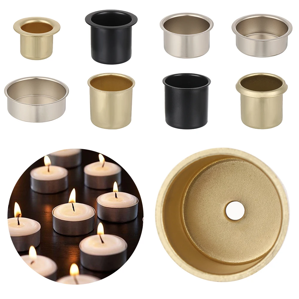 

1 Pcs Candle Holder Metal Tapered Wax Candles Cups Jars Candlestick for Dining Event Weddings Valentine's Day Home Party Decor