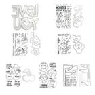 Прозрачные штампы и Вырубные штампы ко Дню Святого Валентина для нового 2021 года, изготовление бумаги, празднование, любовь, скрапбукинг, тиснение, рамка, карточка