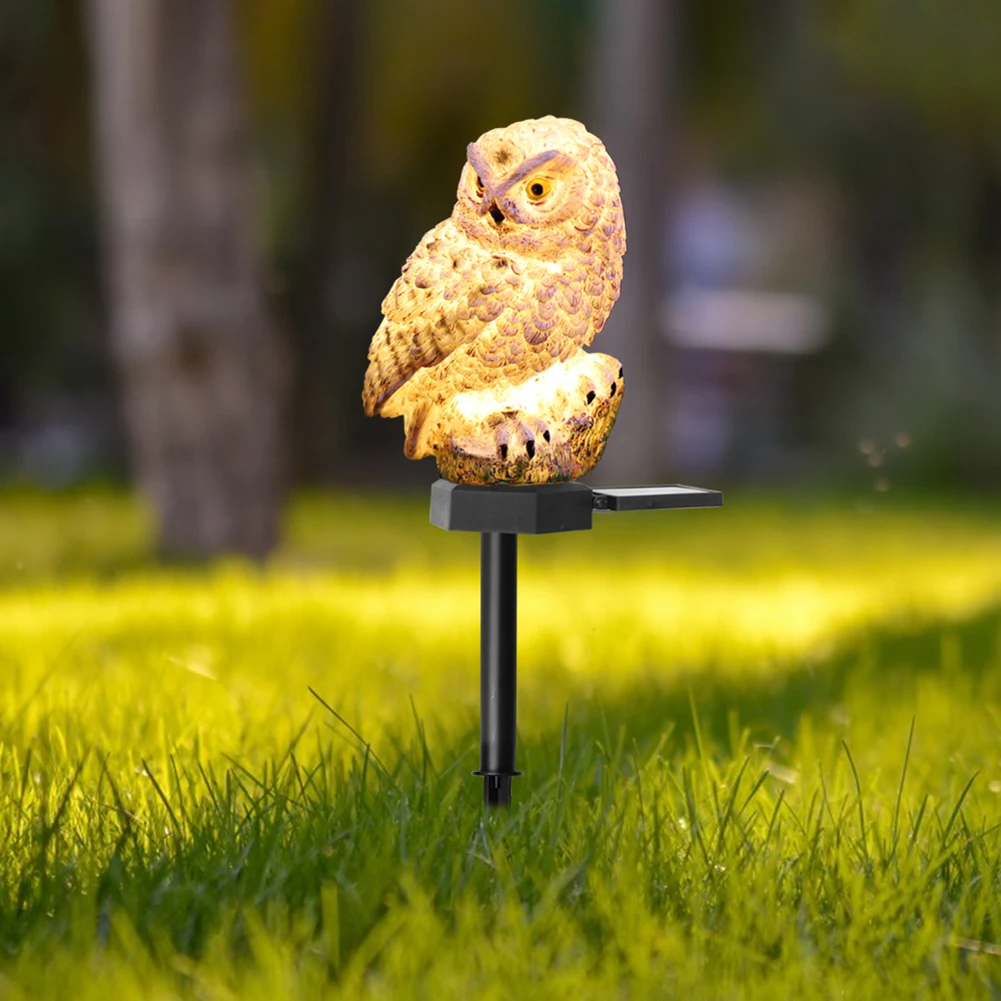 

LED Solar Light Simulation Owl Lamp Outdoor Garden Lawn Stakes Light Yard Art for Home Courtyard Decoration Street Lights