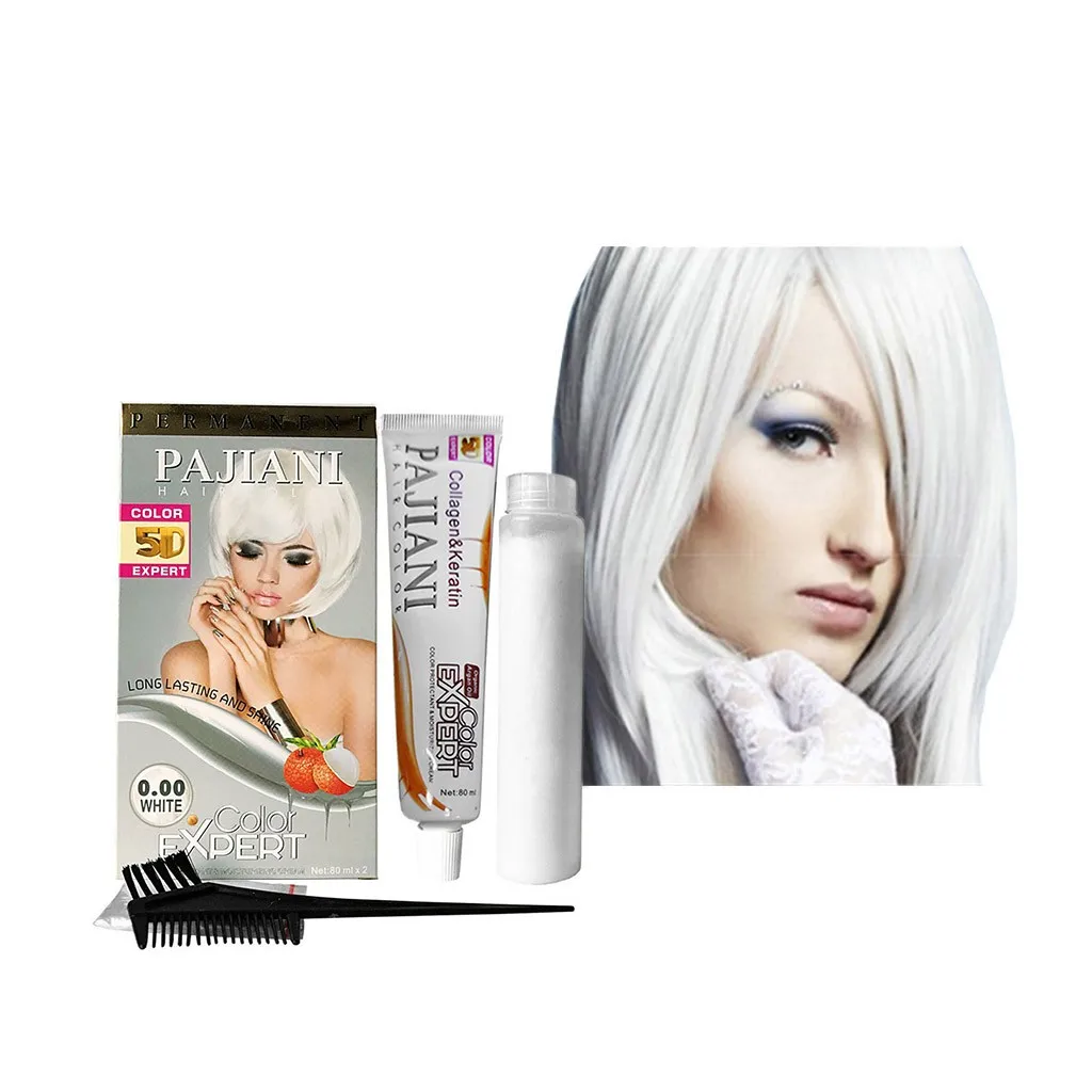 

Hair bleaching light hair dye White Permanent Hair Pigment Color Cream Unisex Long Lasting Hair Color 160ml